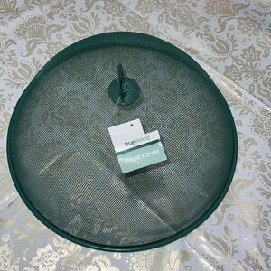 New Green Metal Mesh Dome Food Cover, 13.78 Inch Mesh Screen